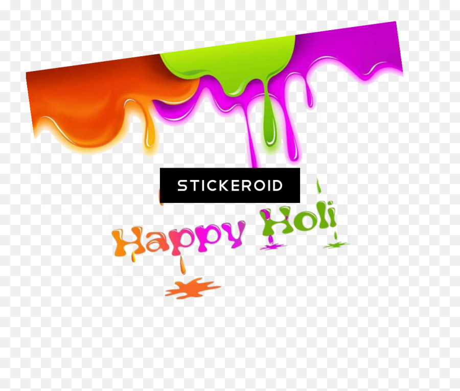 Download Happy Holi Text - Graphic Design Png,Festival Png