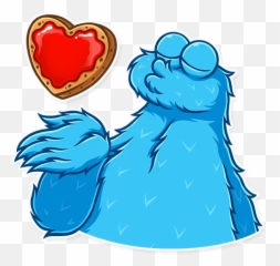 Cookie Monster - Telegram Sticker Cookie Monster Telegram Sticker Png,Cookie Monster Png