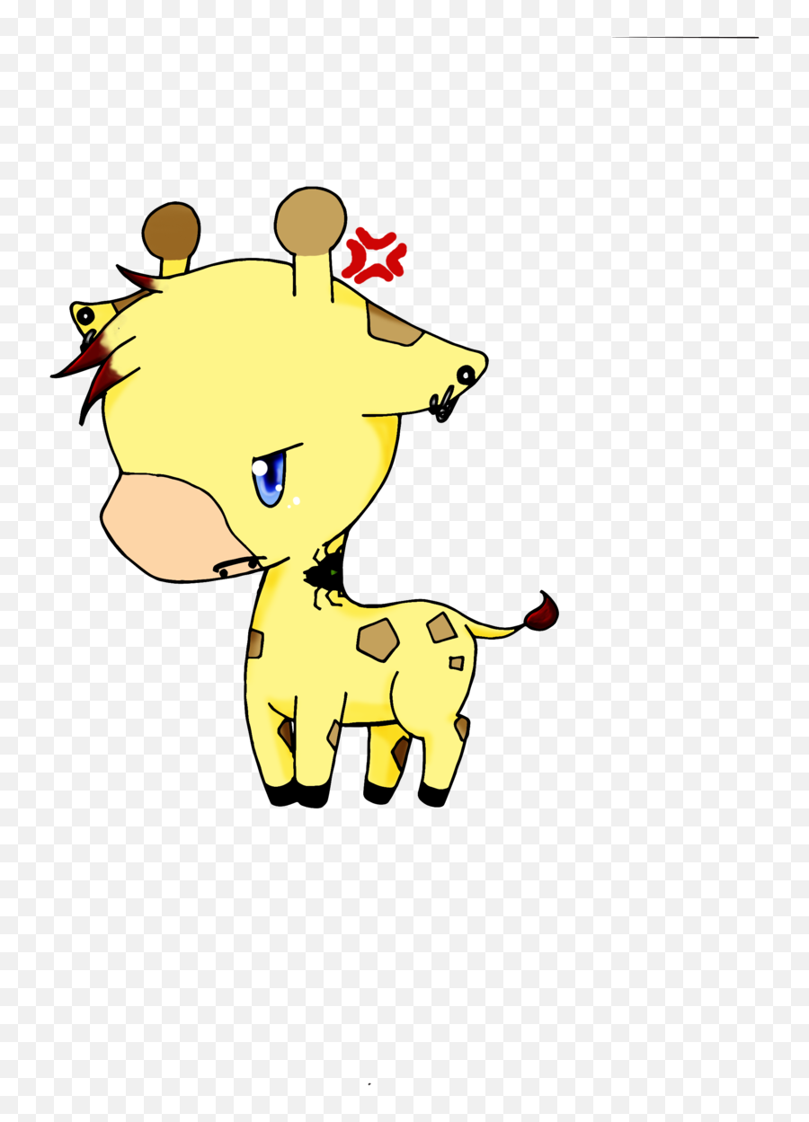 Cute Giraffe Drawing Tumblr - Giraffe Anime Png,Cute Tumblr Png
