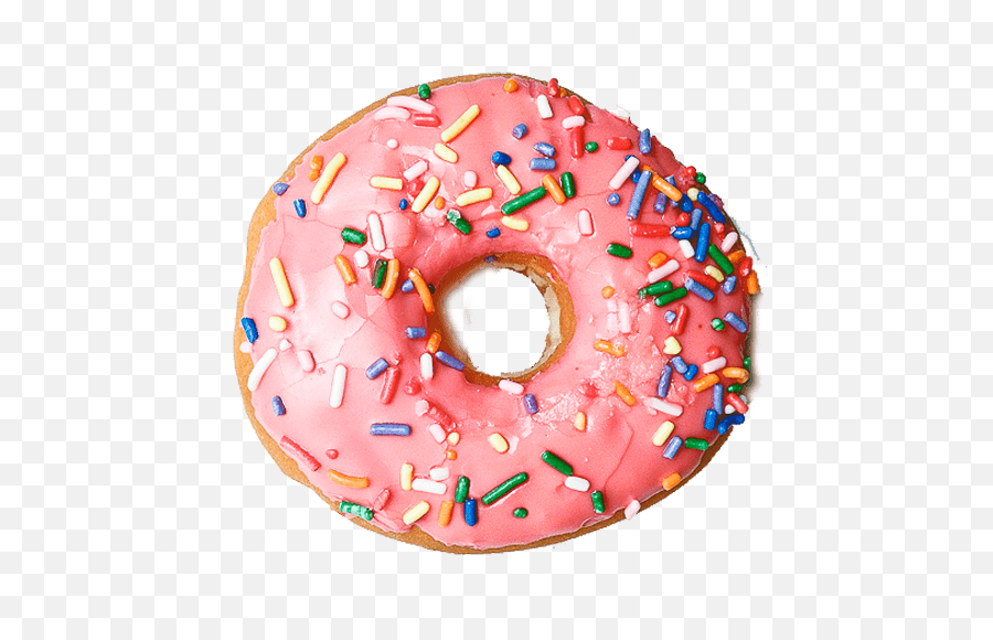 Pink Donut Transparent Png - Donut Png,Donuts Transparent