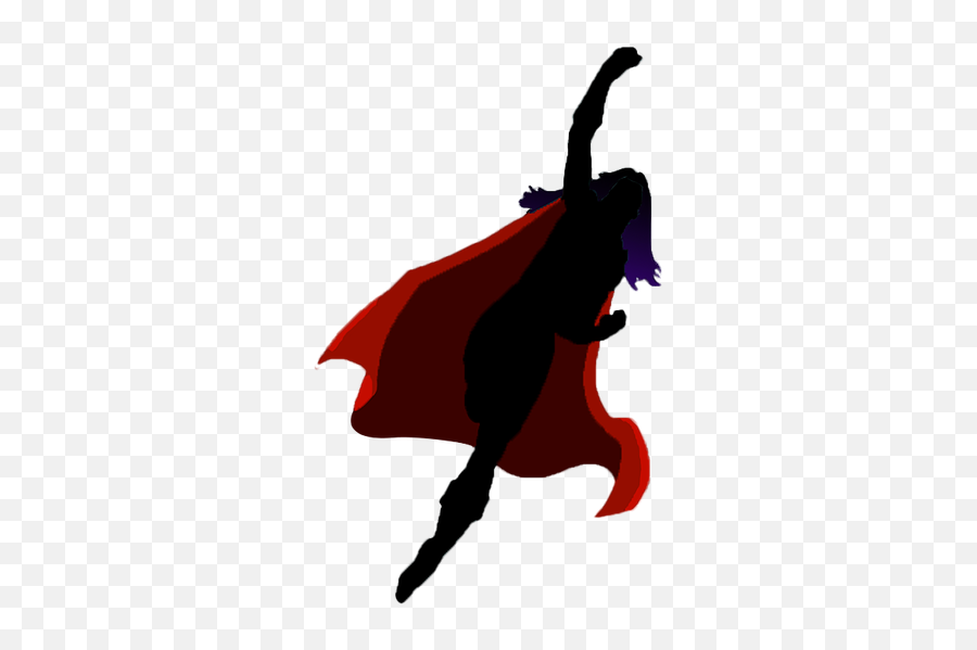Female Superhero Silhouette Png - Female Superhero Silhouette Png,Superhero Silhouette Png