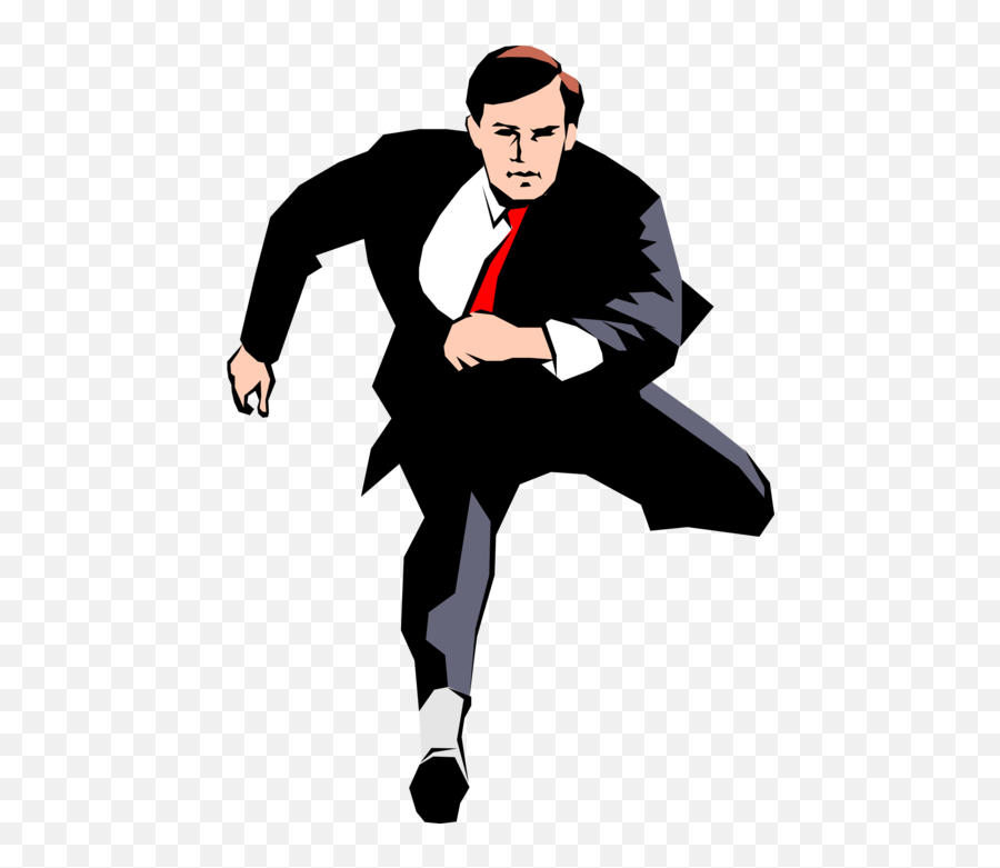 Vector Illustration Of Businessman Track And Field - Kung Fu Illustration Png,Kung Fu Png