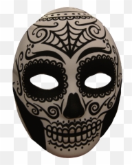 Dead Mask Transparent Background - Day Of The Dead Masks Png,Sugar Transparent Background