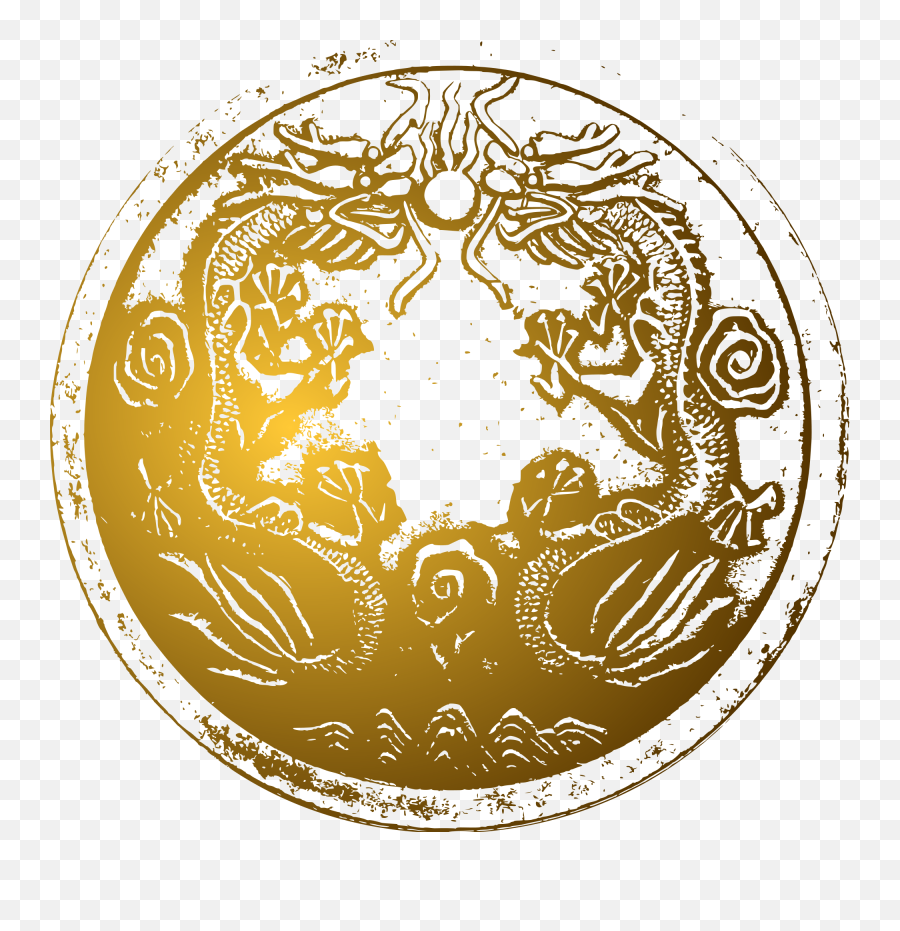 Png Ancient Chinese Dragons - Yellow Chinese Dragon Circle,Dragon Clipart Transparent Background