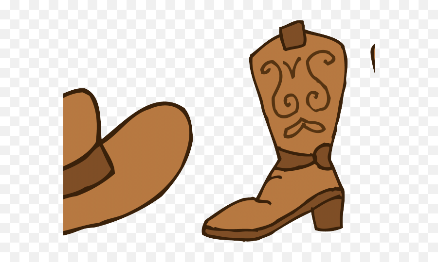Download Cowboy Boots Clip Art - Full Size Png Image Pngkit Cartoon Cowboy Hat And Boot,Cowboy Boots Png