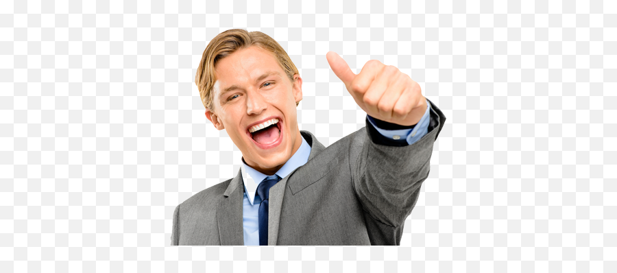Excited Guy Png 5 Image - Dude Smiling Thumbs Up,Excited Png