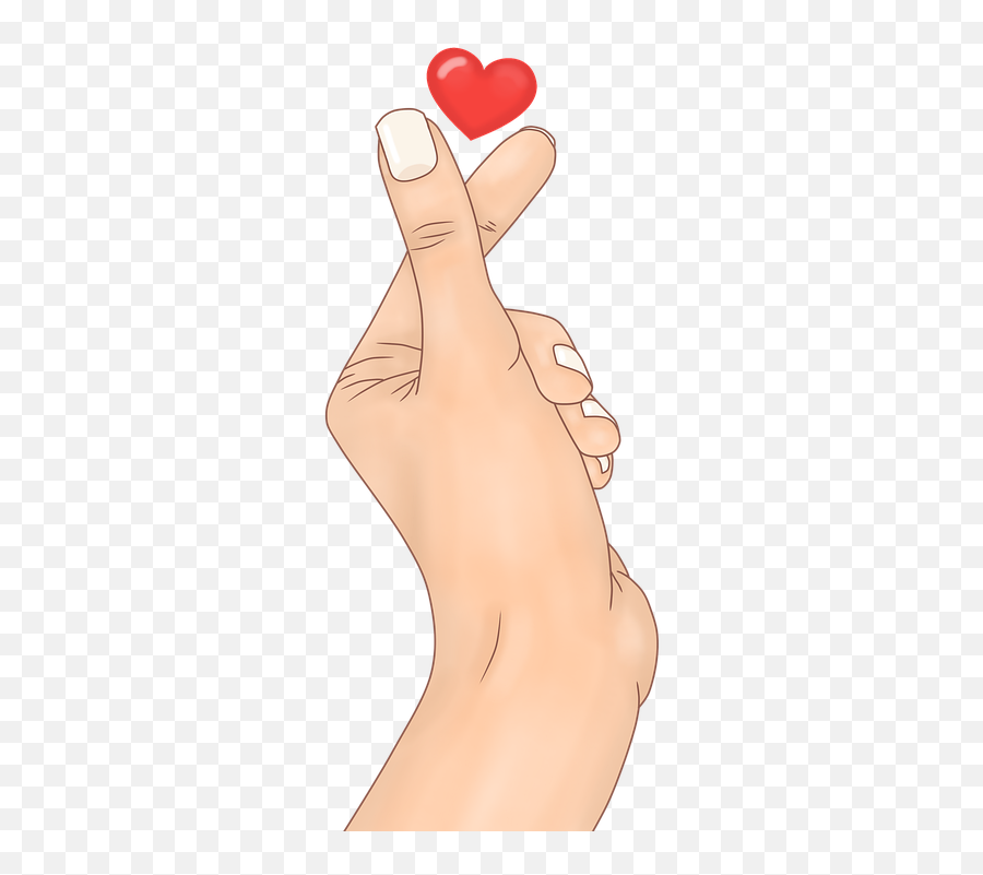 Hand Heart Red Palm Of The - Free Image On Pixabay Kreslené Srdce Z Prstov Png,Fingers Crossed Png