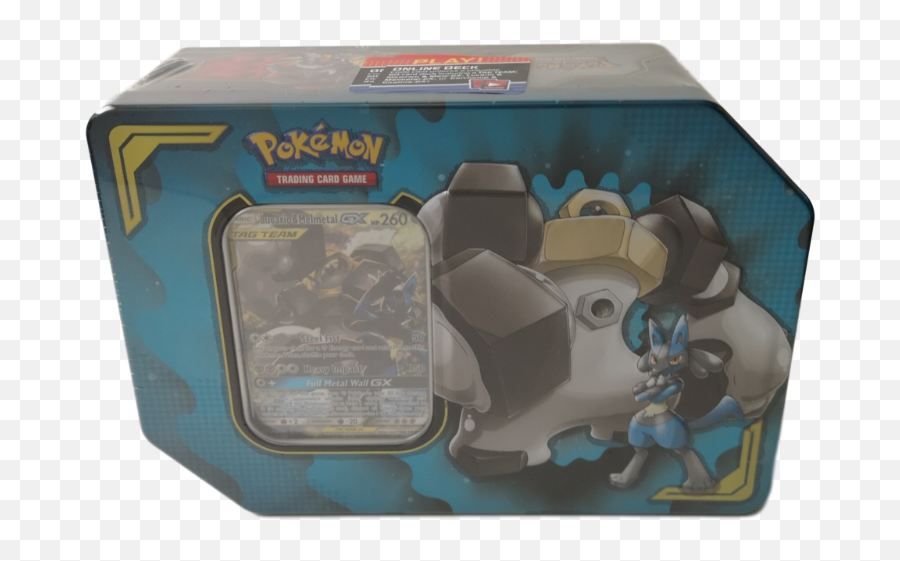 Pokemon - Power Partnership Gx Tin Lucario U0026 Melmetalgx Pokémon Ruby And Sapphire Png,Lucario Png