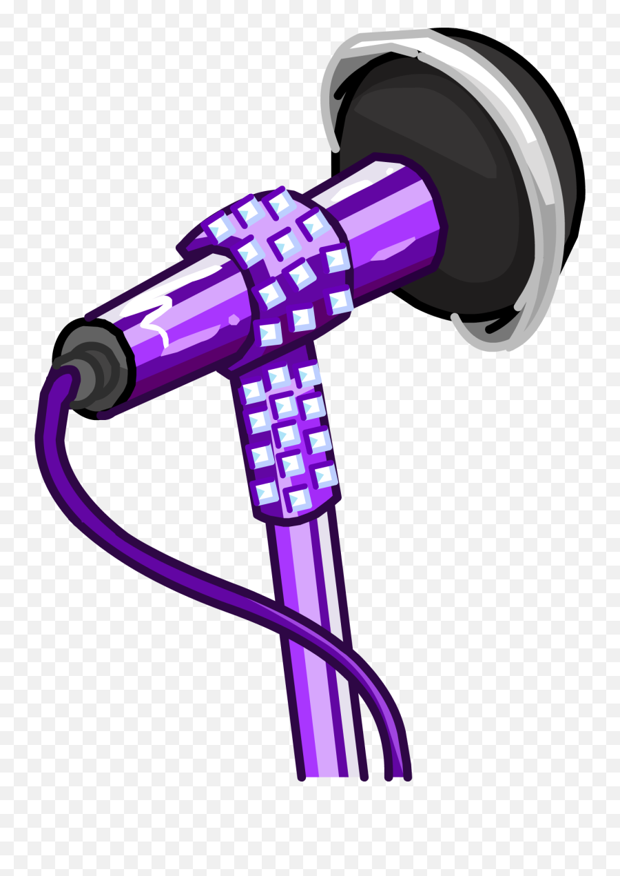 Glitter Microphone Club Penguin Wiki Fandom - Microphone Club Penguin Png,Purple Glitter Png