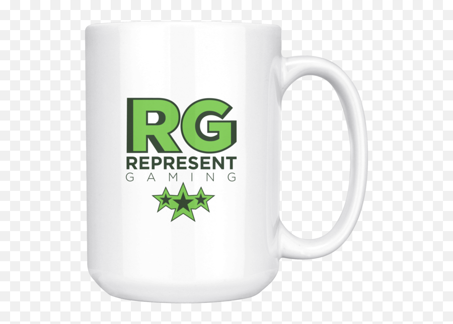 Black Coffee Mug Gaming Represent The - Yahoo Png,Rg Logo