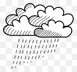 Rain Cloud Drawing - Raining Line png