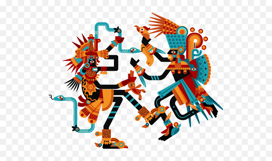 Tezcatlipoca U0026 Quetzalcoatl - Tezcatlipoca Transparent Png,Quetzalcoatl Png