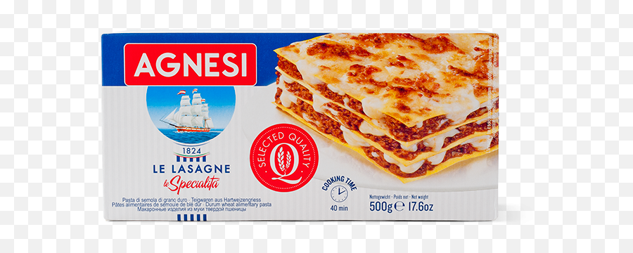 Agnesi Durum Wheat Lasagna - Agnesi Lasagne 500g Png,Lasagna Png