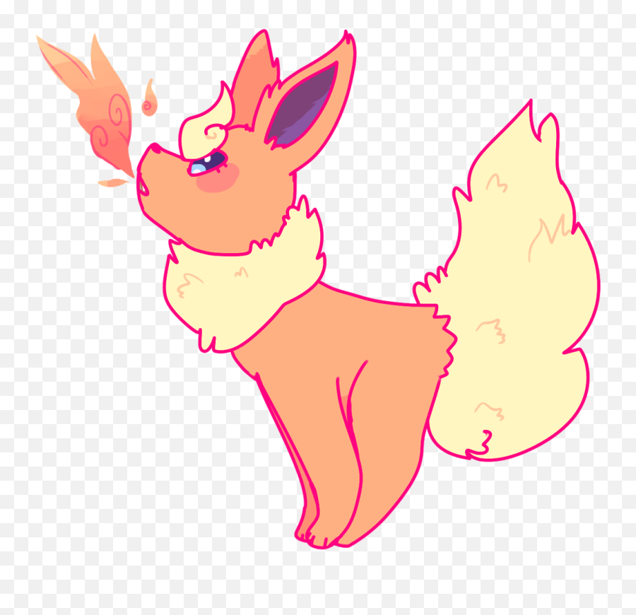 Flareon Hauppiness U201cbbbbuuurn Baby Burrn U201d Eevee Pokemon - Baby Flareon Png,Flareon Png