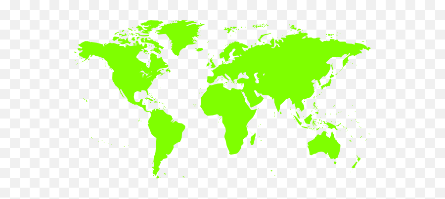 Map Clipart Green World - Green World Map Png Full Size World Map Art In Green,Map Of The World Png