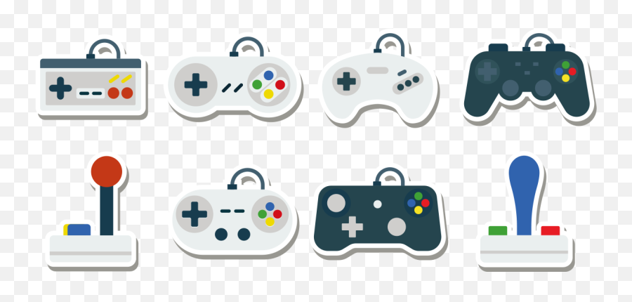 Download All Game Xbox Controller Computer Keyboard Joystick - Cartoon Video Game Controller Png,Joystick Png