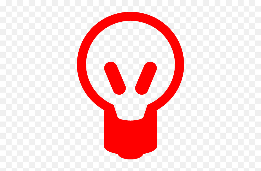 Red Light Bulb Icon - Free Red Light Bulb Icons Red Light Icon Gif Png,Red Light Png