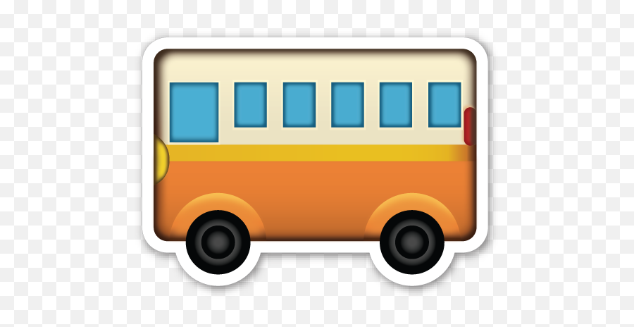 Download Bus Emoji Png - Bus Emoji Png,School Emoji Png