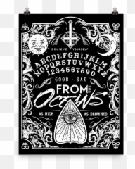 Oceans Ouija Board Wall Poster 18x24 - Ouija Png,Ouija Board Png