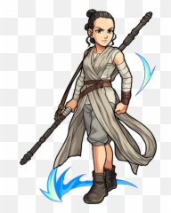 Ilustração Rey Star Wars Png - Rey Cartoon Star Wars,Rey Star Wars Png