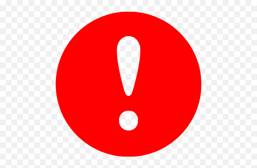Red High Importance Icon - Red Circle Warning Icon Png,Important Png