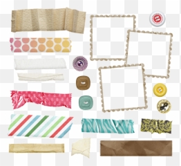 Buttons Tape Washi - Porta Retrato 3 Fotos Png,Washi Tape Png