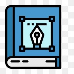 Graphic Reading Textbook Vector Icon - Crop Png