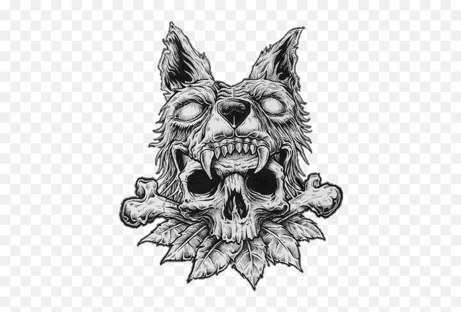 Caveira Desenhos Tatto - Free Brutal Scarlxrd X Xxxtentacion Type Beat Vengeance Free Type Beat 2018 Png,Wolf Skull Png