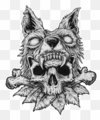 Caveira Desenhos Tatto - Free Brutal Scarlxrd X Xxxtentacion Type Beat Vengeance Free Type Beat 2018 Png,Wolf Skull Png