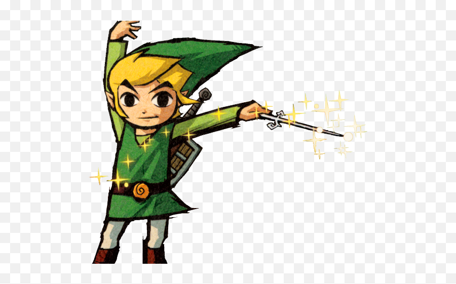 Zelda Clipart Classic - Link Wind Waker Wand Transparent Wind Waker Toon Link Art Png,Oscar The Grouch Transparent