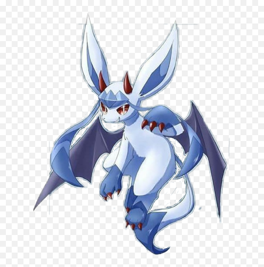 Edgy Edgyglaceon Glaceon Pokemon Sticker By - Mythical Creature Png,Glaceon Transparent