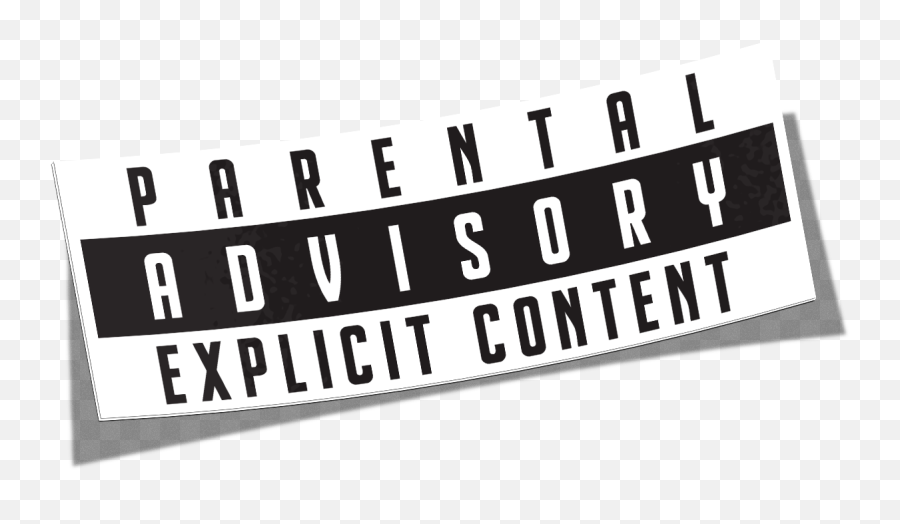 Parental Advisory Recommended - Horizontal Png,White Parental Advisory Png