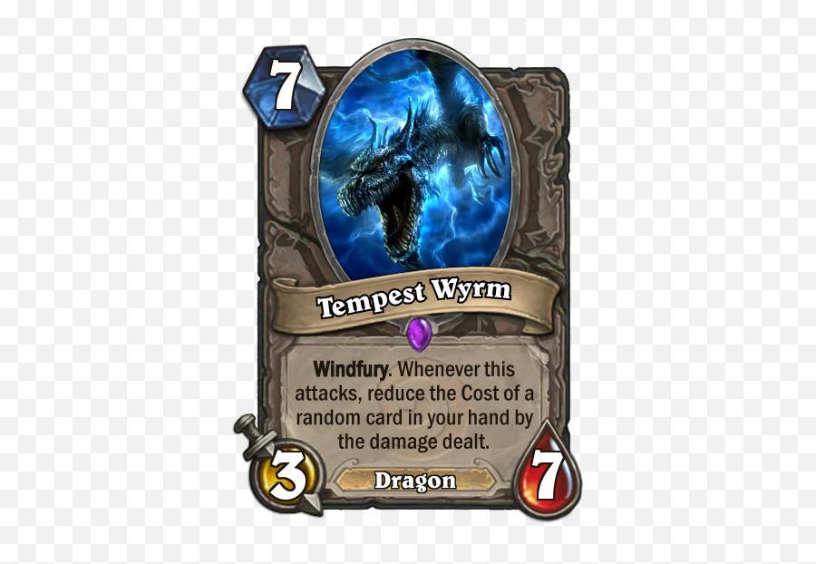 Tempest Wyrm - Hearthstone Worst Custom Cards Png,Tempo Storm Logo