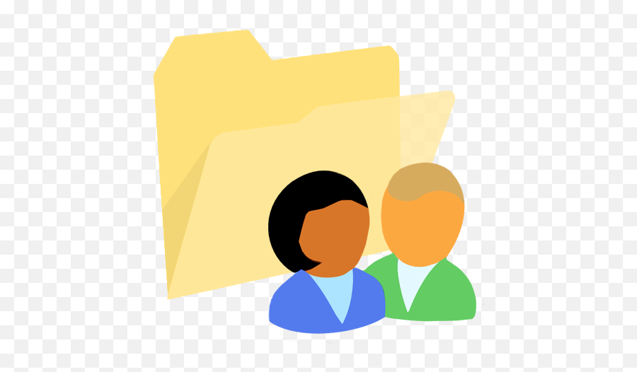 Modernxp 51 Folder Group Icon - Shared Folder Icon Png,Shared Drive Icon