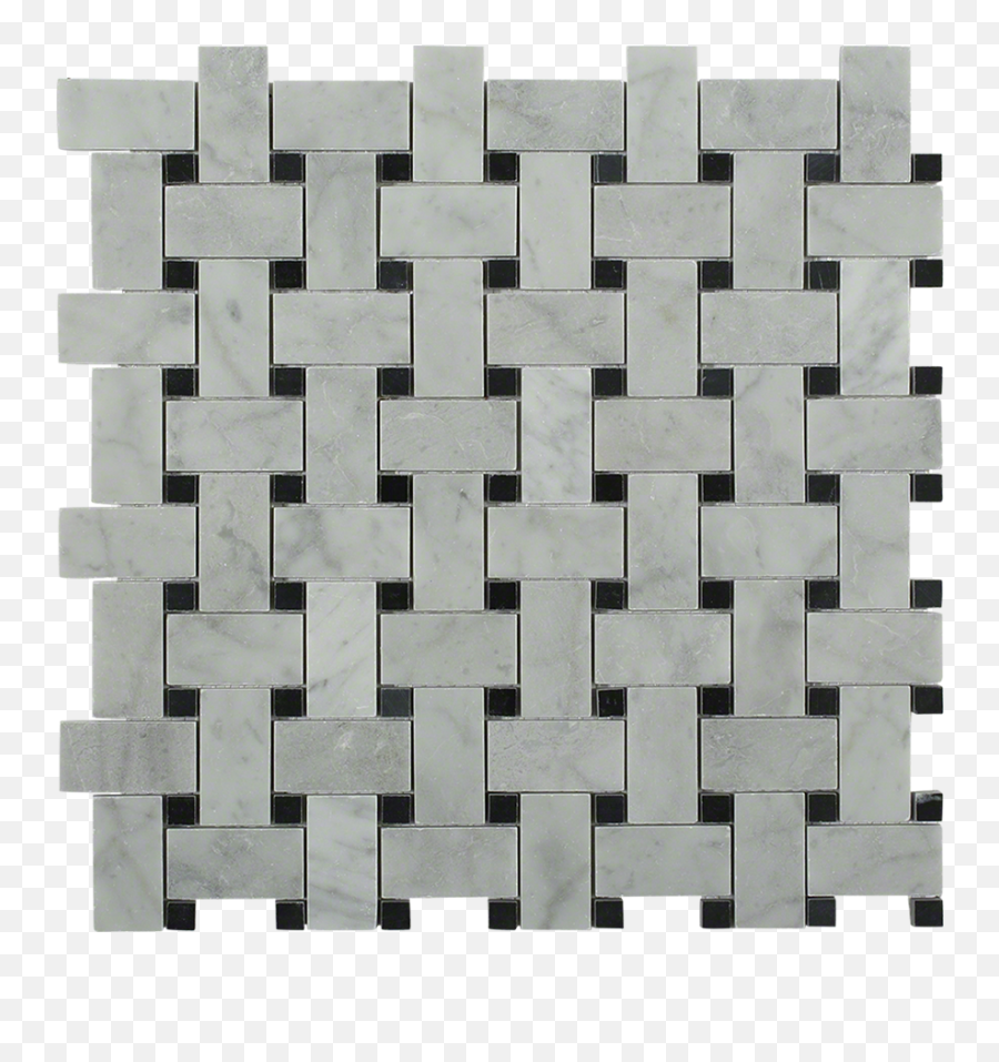 Basket Weave Png Pattern Image - Marble Tile Floors Black And White,Weave Png