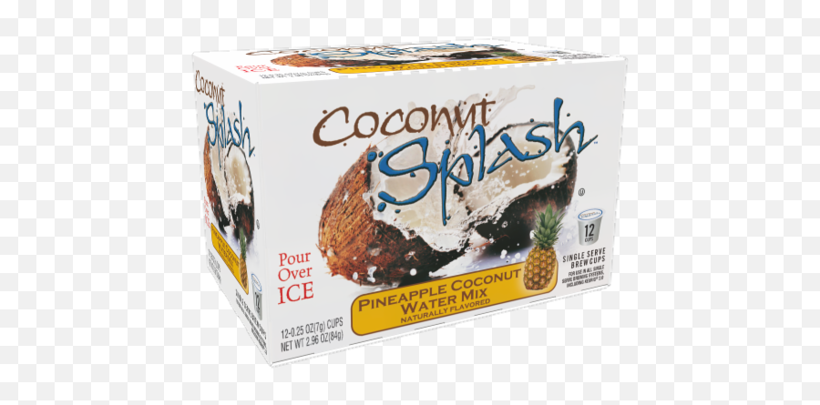 Marianou0027s - Coconut Splash Pineapple Coconut Water Mix Christmas Pudding Png,Chocolate Splash Png