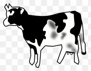 Download Free Png Vaca Trazo - Baka Clipart Black And White,Vaca Png