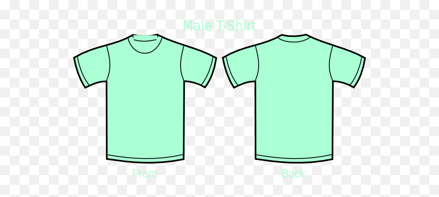 Green T Shirt Png - Blank Mint Green T Shirt Front And Back,Green Shirt Png