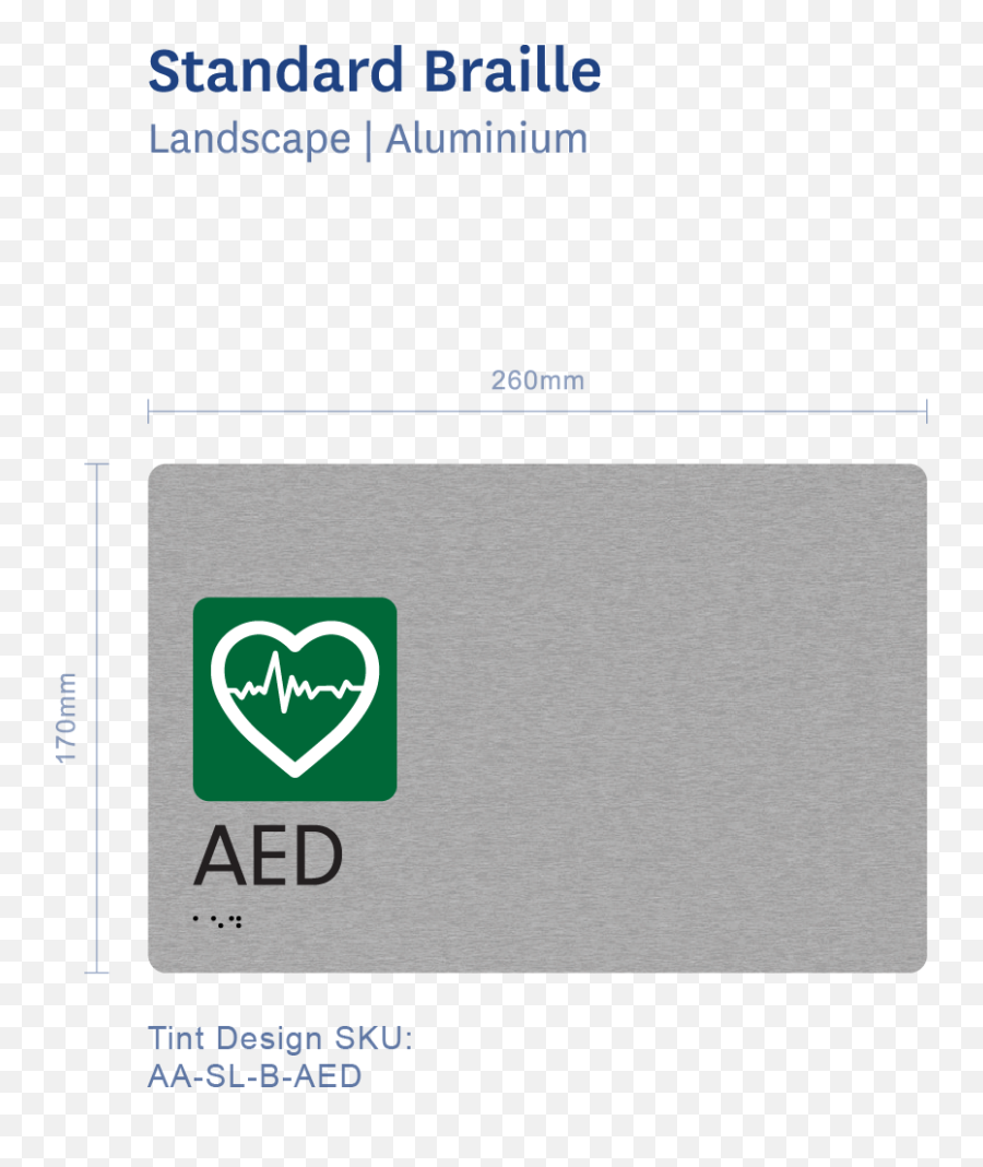 Tactile Braille Sign U2013 Aed Automatic External - Tint Design Png,Defibrillator Icon