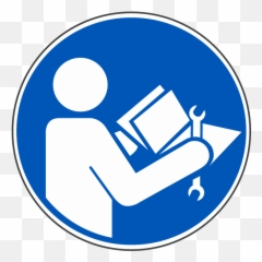 Refer To Instruction Manualbooklet Label - Read And Understand Sign png
