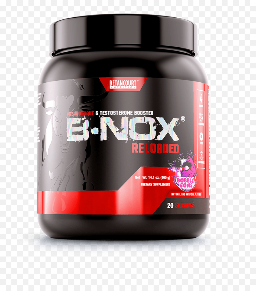 B - Nox Reloaded Preworkout U0026amp Testosterone Booster B Nox Pre Workout Png,Icon Stryker Vest Crash Test