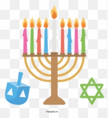 Hanukkah Birthday Candle Holder For Happy - Mossad By Deception Motto png