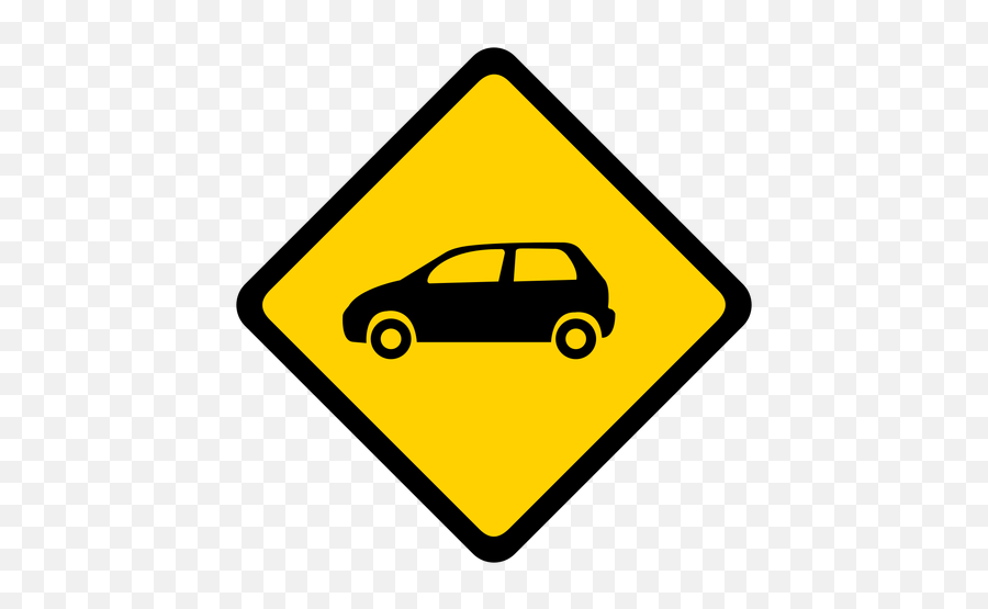 Car Automobile Rhomb Warning Flat Transparent Png U0026 Svg Vector - Icono Carro Png,Rollover Hand Icon