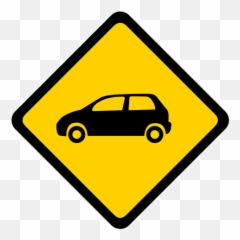 Car Automobile Rhomb Warning Flat Transparent Png U0026 Svg Vector - Icono Carro Png