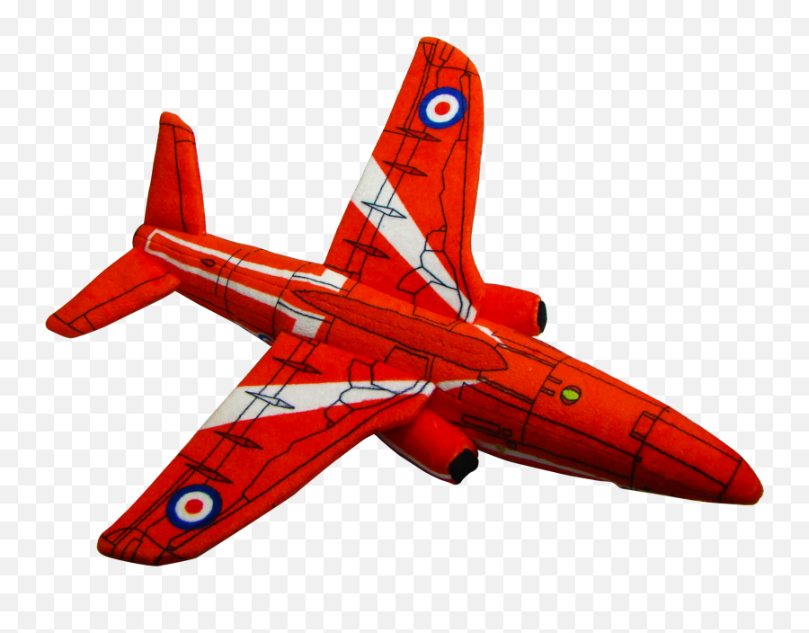 Download Hd Red Arrows Jet Soft Toy - Fighter Aircraft Red Jet Png,Fighter Jet Png