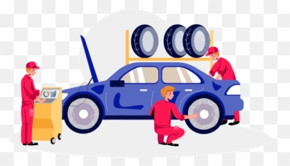 Best Premium Car Service Or Maintenance Illustration - Free Car Service Illustrations Png,Car Service Icon Vector Free Download