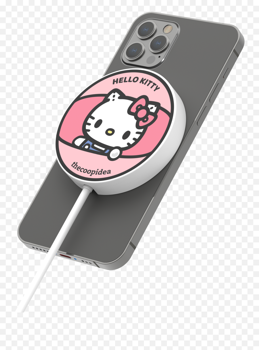 Sanrio Gacha Magnetic Charging Pad - Hello Kitty Qi Png,Hello Kitty Online Icon