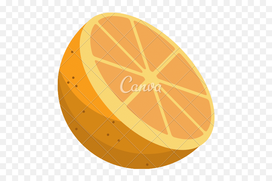 Cartoon Sliced Orange Fruit Icon - Canva Png,Orange Fruit Icon