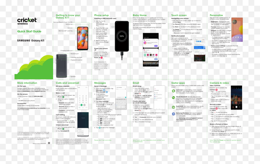 Samsung Galaxy A11 User Guide - Manuals Png,Bixby Icon