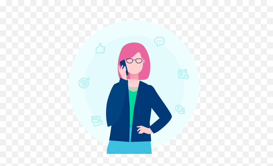 Talking Smartphone Businesswoman Multitasking Free Icon Png Professional Woman